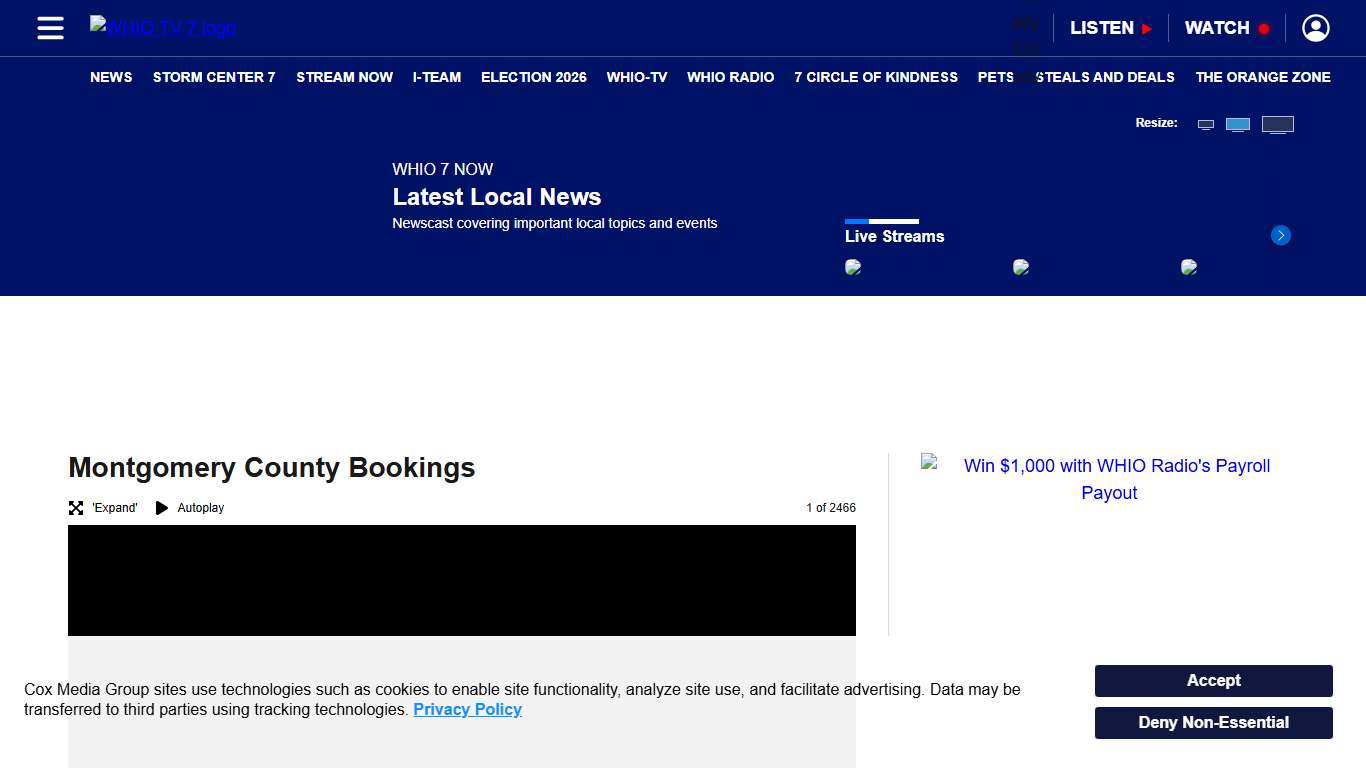 Montgomery County Inmates – WHIO TV 7 and WHIO Radio